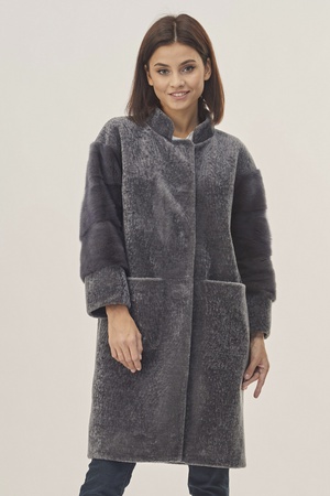 Пальто женское Silverfox модель 804-Серый