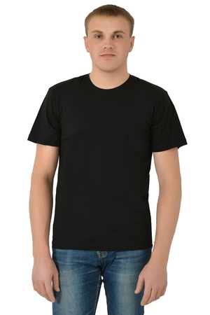 Футболка мужская однотонная к/р