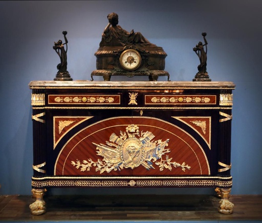 Louis Antique Reproduction Cabinet | Classic French Design