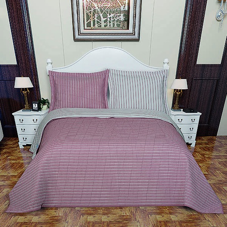Malaga Collection Bedspread Indigo Powder Pink
