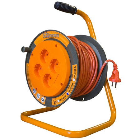 GLANZEN makarasındaki güç uzatma kablosu, 4 soket, 30