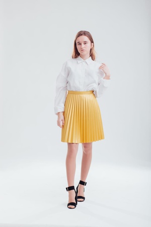 Юбка, жакет, рубашка, блуза