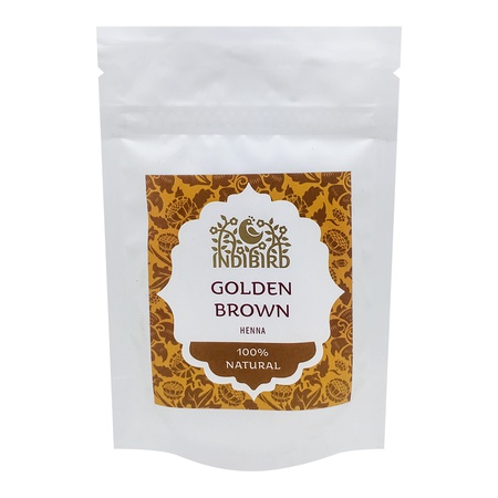 Kına Saç Altın Kahverengi% 100 Doğal Indibird 50g