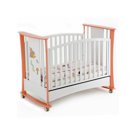 Детская кроватка качалка Luna 125х65см