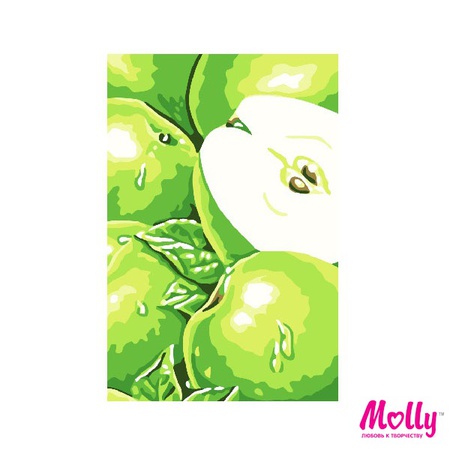 Раскраска по номерам Яблоки