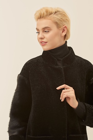 Пальто женское Silverfox модель 804-черный