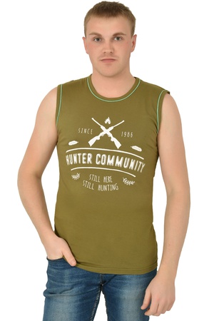 Erkek T-shirt b / r baskı