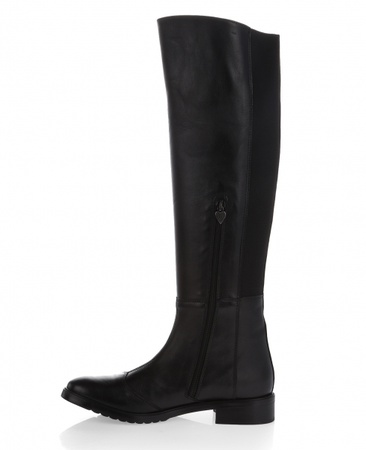 带有两个松紧带s158的黑色靴子