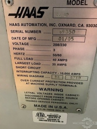 Токарно-револьверный центр с ЧПУ HAAS SL-10 THE