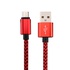 Кабель USB-microUSB плетеный, с алюминиевым штекером