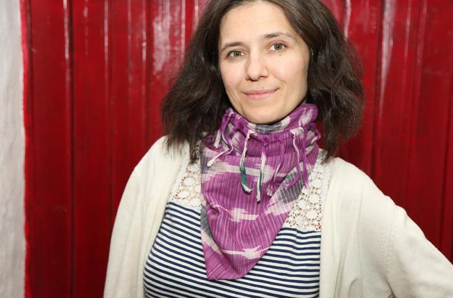 Mask-scarf of 3 pcs. grinning ikat