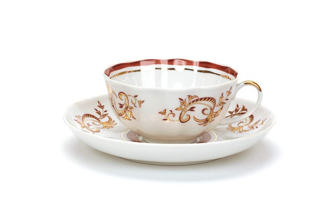 Сервиз чайный 21 предм. Тюльпан Золотое кружево