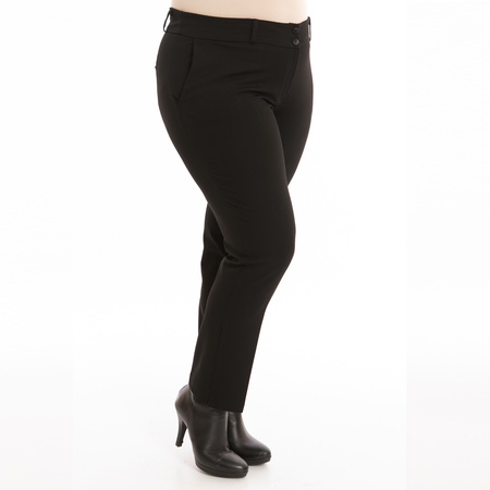 Büyük Beden Paça Yırtmaçlı Bilek Pantolon