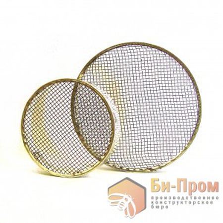 Round metal cap for uterus. 120 mm