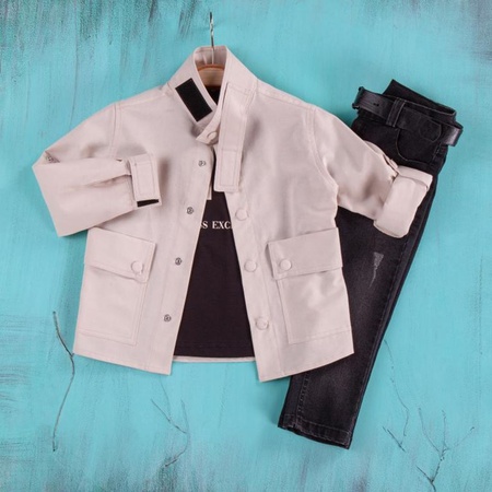 Оптовая продажа комплекта из 3 предметов для мальчиков с рубашкой, футболкой и джинсовыми брюками 2-5Y