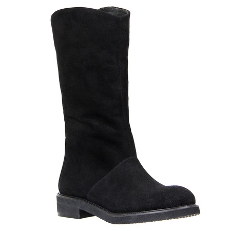 Женские полусапоги, натуральная замша <G901>