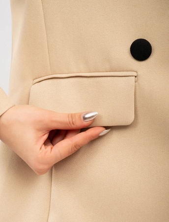 Пиджак оверсайз приталенный с поясом