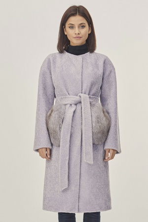 Пальто женское Silverfox модель 808 Лаванда