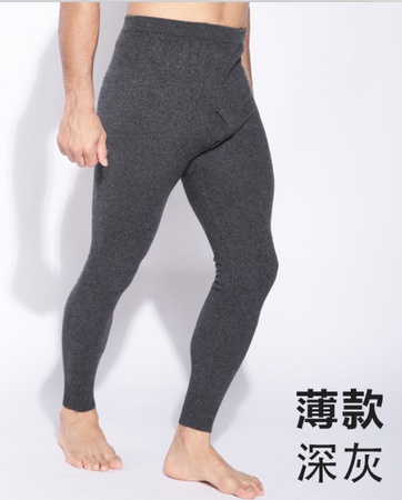 Мужские тонкие шерстяные брюки осень/зима Толстые флисовые брюки Теплые длинные кальсоны Леггинсы шерстяные теплые брюки