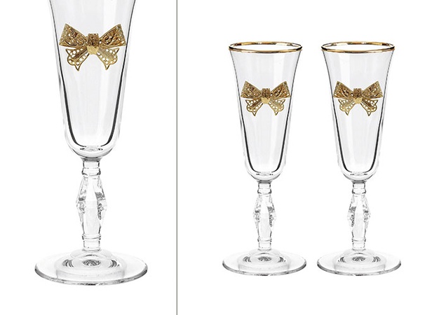 НАБОР СВАДЕБНЫХ БОКАЛОВ РЕТРО №22