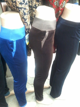 Брюки вилюровые