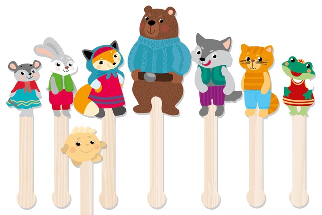 Штоковый театр. Набор кукол Любимые сказки