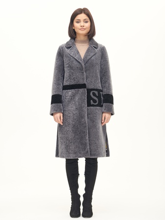 Palto Kadın Silverfox model 821 Gri