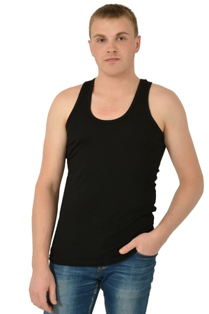 T-shirt adamın tek sesli