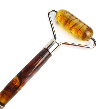 Роликовый массажер из янтаря