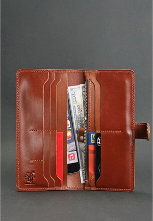 Кожаное портмоне 7.0 светло-коричневое