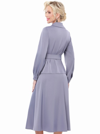 Офисный летний костюм с юбкой