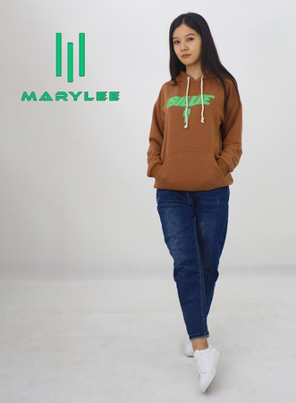 Wholesale womens knitted hoodies with print (click-print) with Billie Eilish