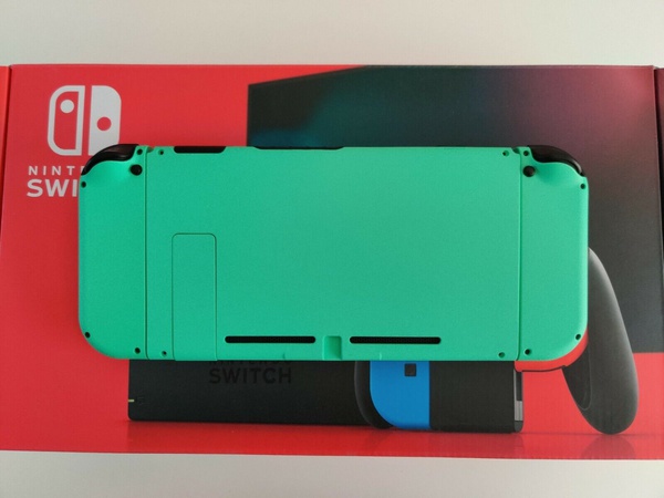 Новый изготовленный на заказ мятно-зеленый Nintendo Switch ПОЛНАЯ КОНСОЛЬ