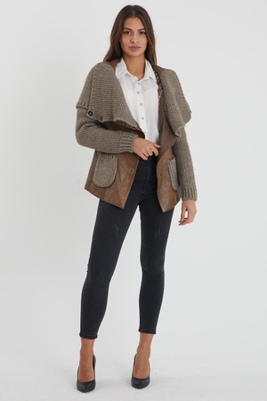 Leather jacket for women - Relaxed Fit