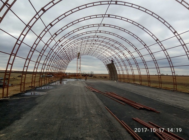 Строим ангары-зерносклады площадью 810 – 1881 кв. м. в Саратовской области.