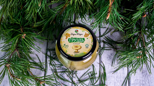 Грузди соленые из Сибири /ДАРЫ-ЮГРЫ-ХМАО/ 250гр
